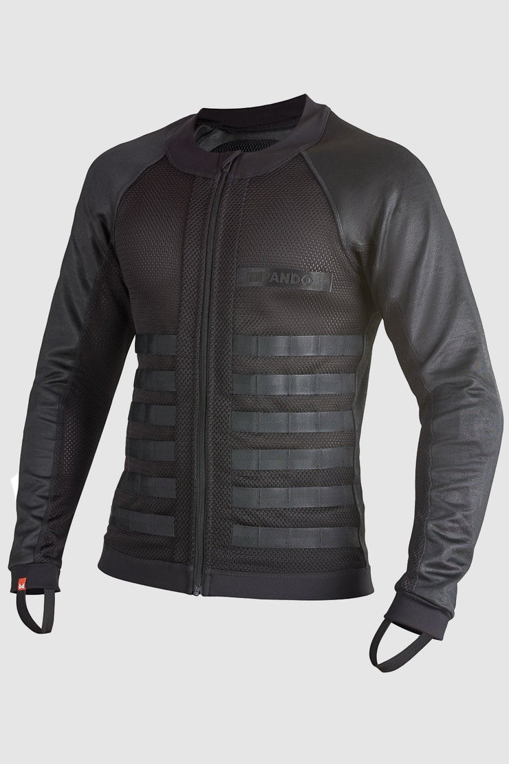 Pando Moto COMMANDO UH BLACK Men’s Light-Weight Motorcycle Jacket