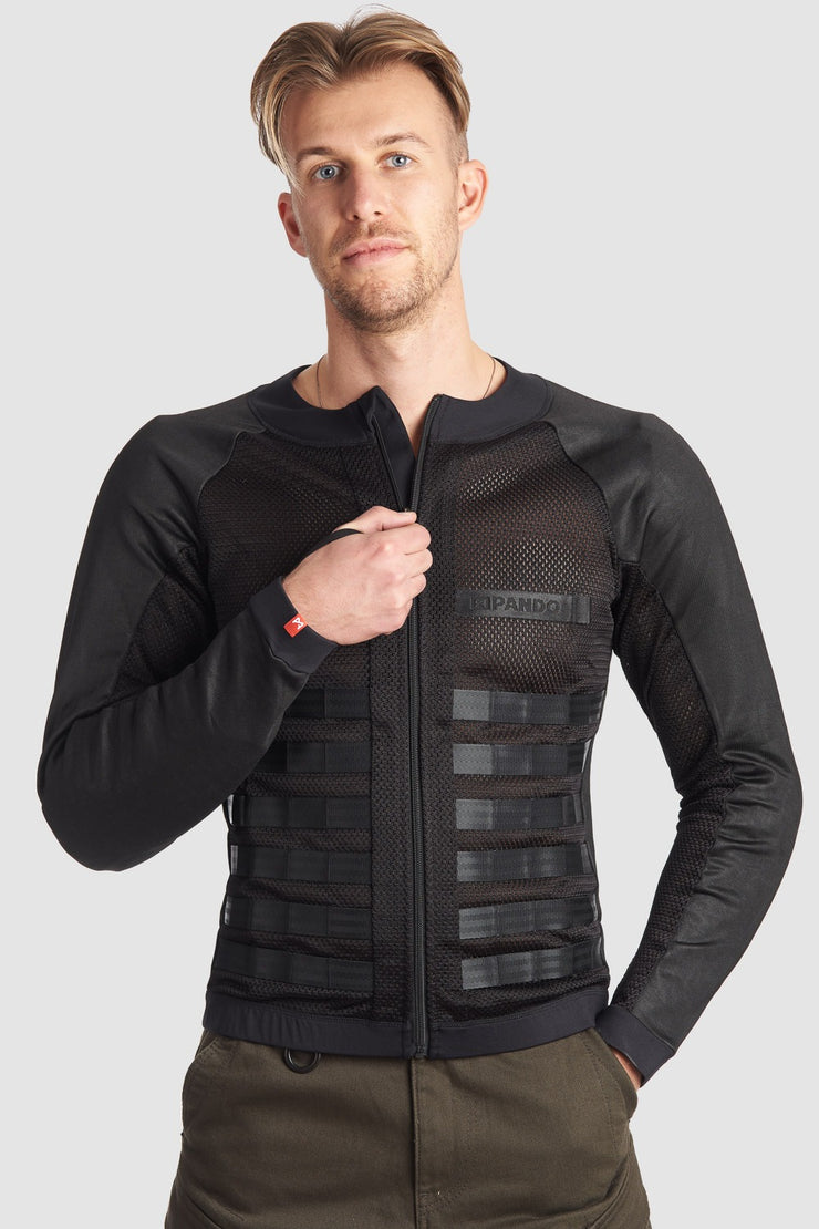 Pando Moto COMMANDO UH BLACK Men’s Light-Weight Motorcycle Jacket