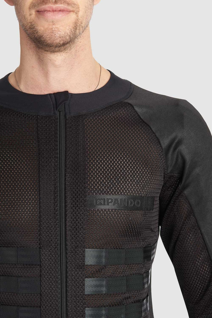 Pando Moto COMMANDO UH BLACK Men’s Light-Weight Motorcycle Jacket