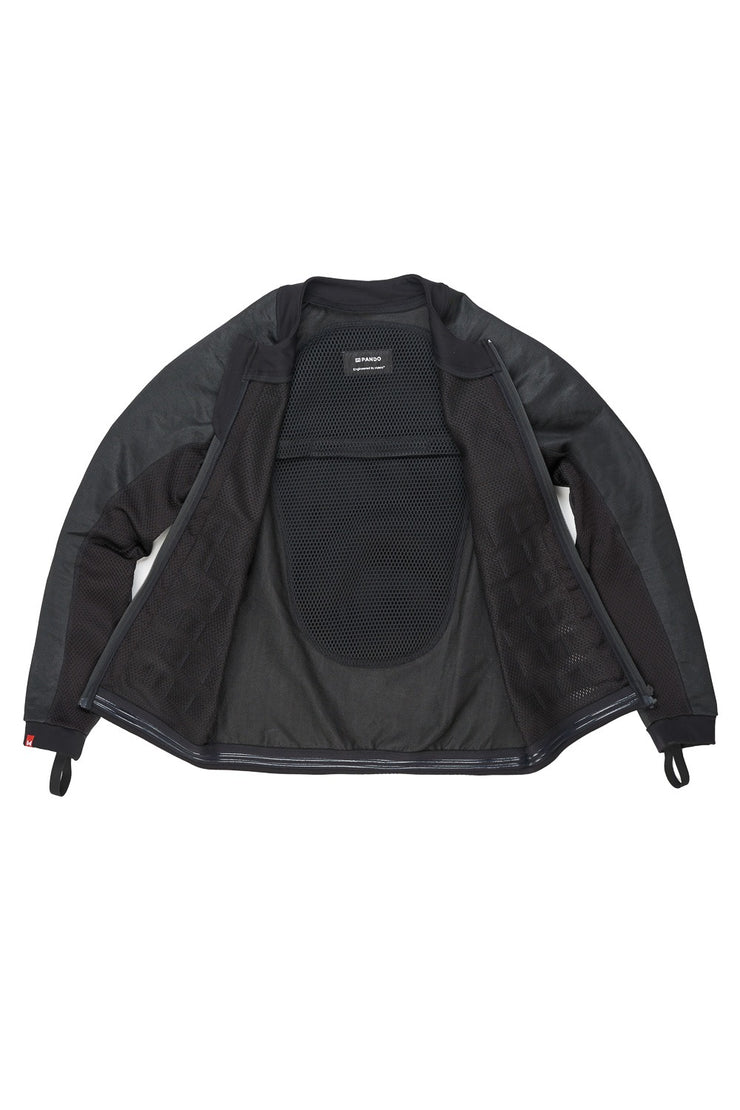 Pando Moto COMMANDO UH BLACK Men’s Light-Weight Motorcycle Jacket