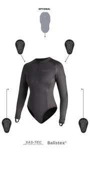 Pando Moto SHELL WW BLACK 02 – Protective motorcycle base layer / body