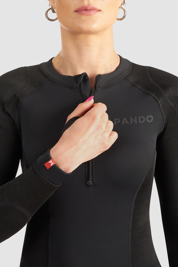 Pando Moto SHELL WW BLACK 02 – Protective motorcycle base layer / body