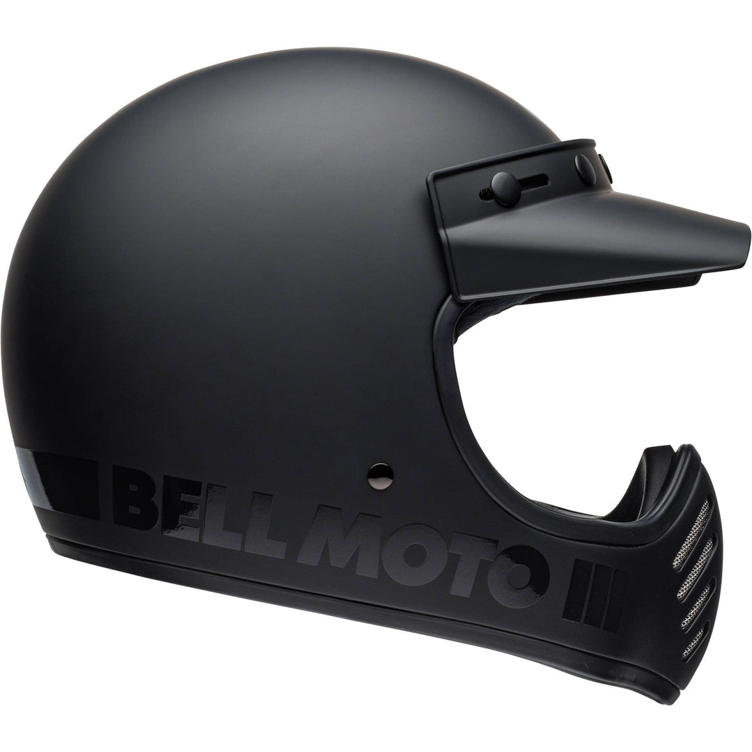 CLOSEOUT Bell Moto-3 - Matte Black - Size 2XL – Perth County Moto