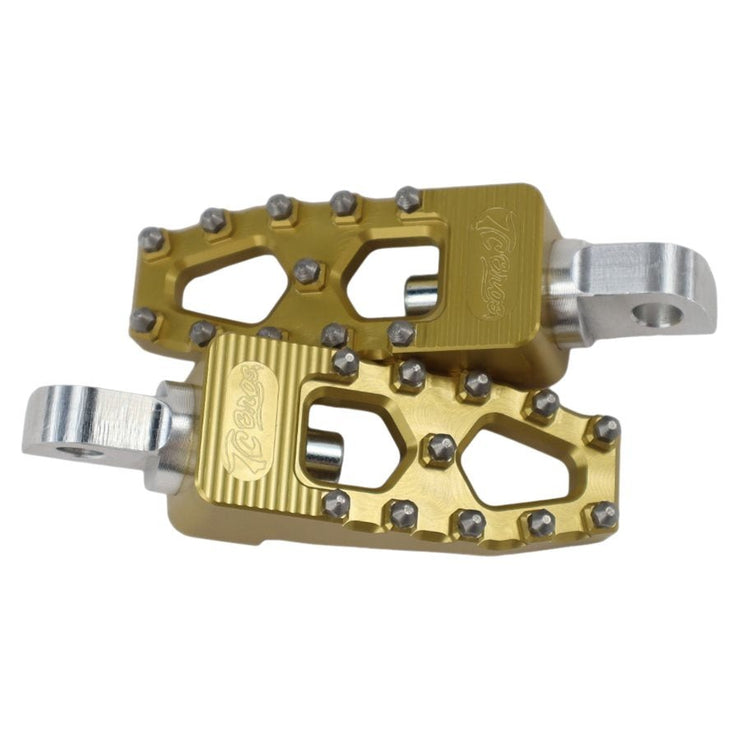 TC Bros Pro Series Gold MX Lite Foot Pegs