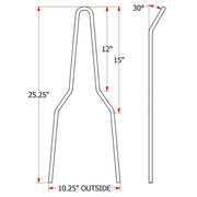 TC Bros Sissy Bar Kits (Short & Tall, Straight & Kickback)