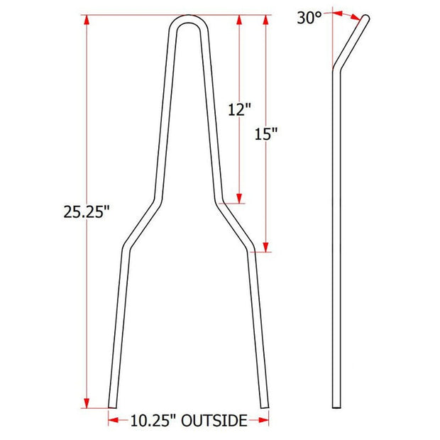 TC Bros Sissy Bar Kits (Short & Tall, Straight & Kickback)