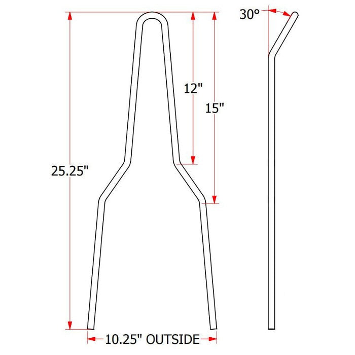TC Bros Sissy Bar Kits (Short & Tall, Straight & Kickback)