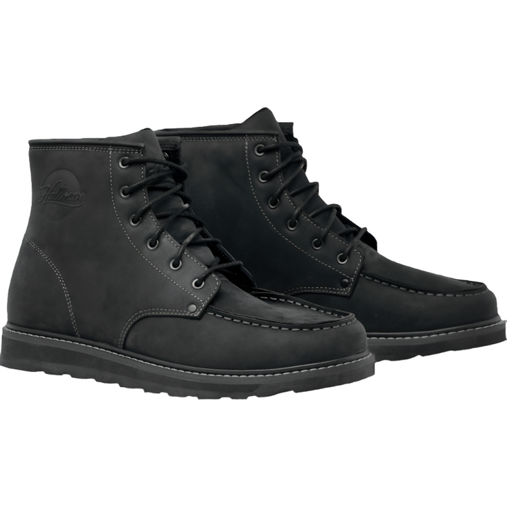 mens-black-suede-motorcycle-boot-front-left