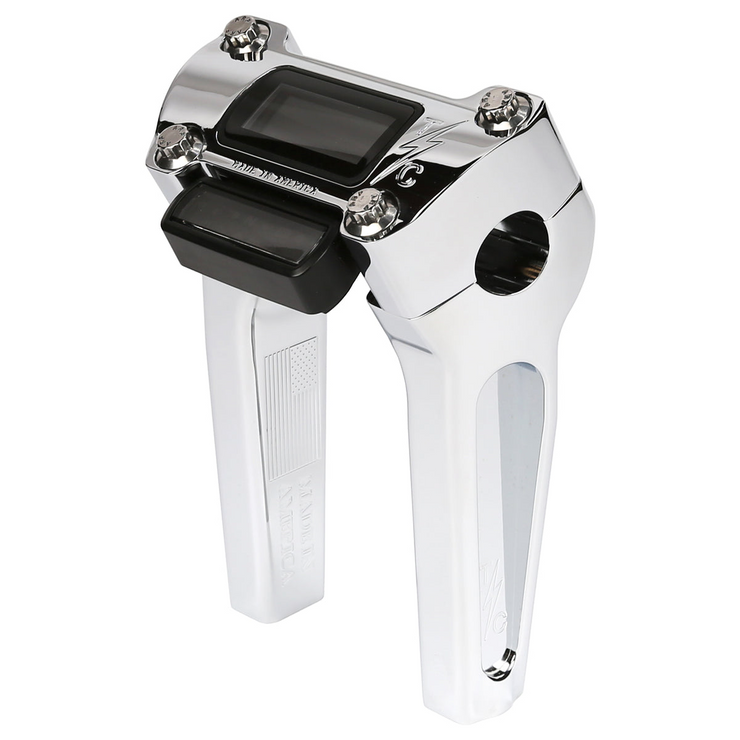 6" Straight Thrashin OG Risers - Gauge Cut Out Top Clamp