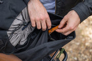 wentworth moto sidekick waxed canvas motorcycle backpack organization pocket