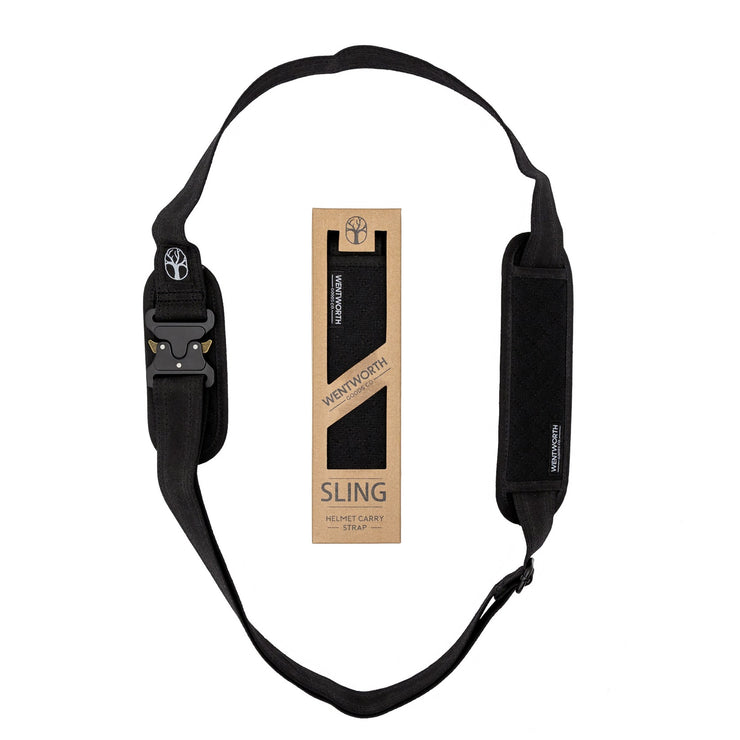 Wentworth Moto Sling helmet carry strap in black