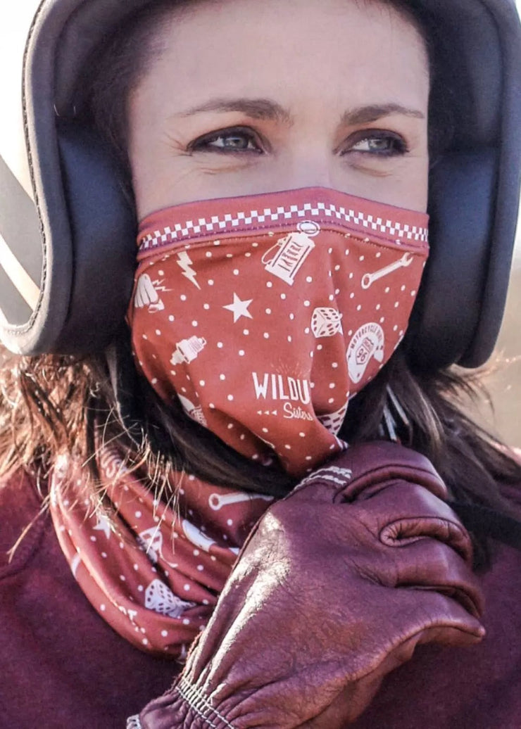 wildust neck warmer red chili in canada