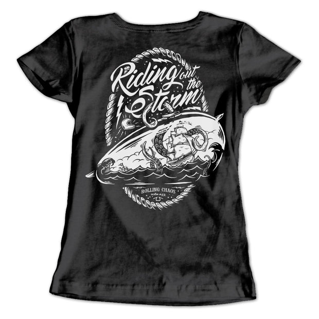 Rolling Chaos Ladies Riding Out The Storm Tee