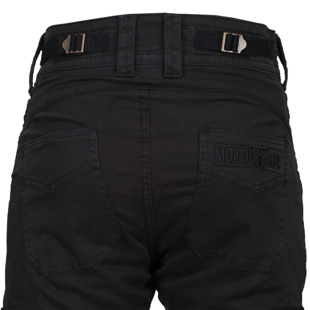 womens-black-cargo-motorcycle-pants-rear-view