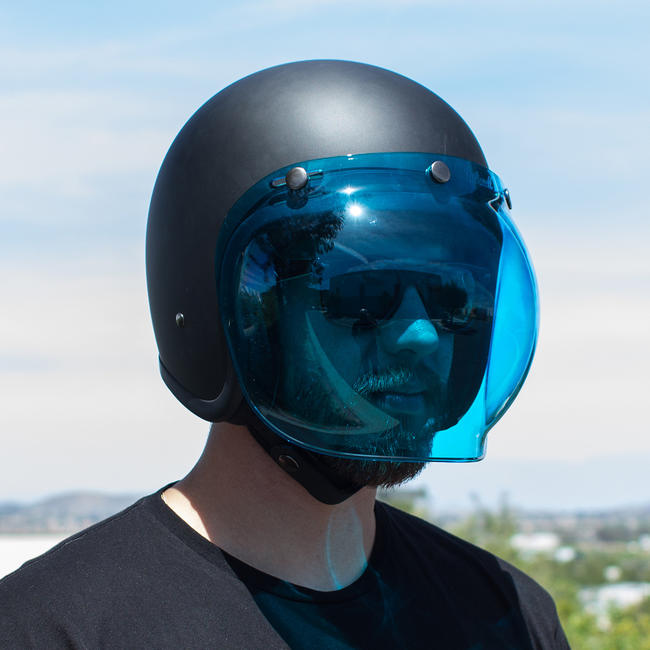 Biltwell Bubble Shield - Blue