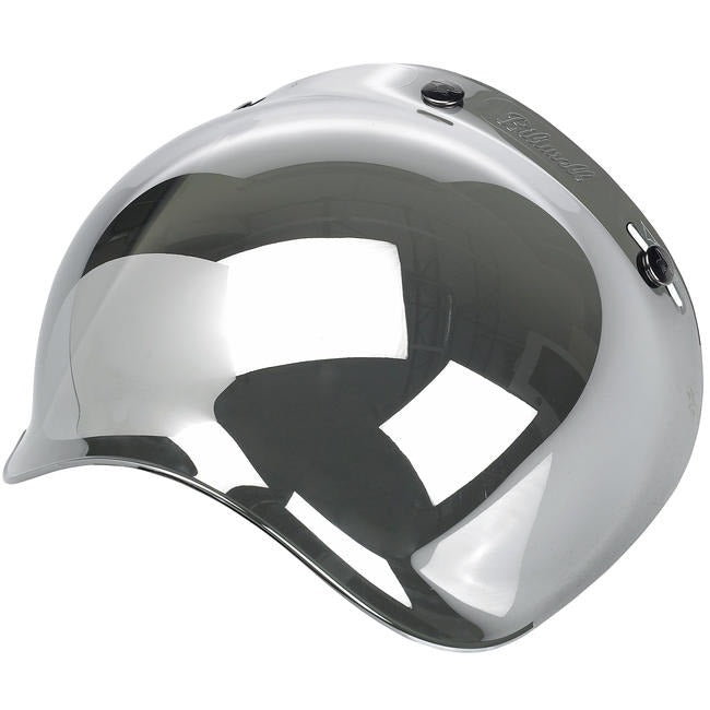 Biltwell Bubble Shield - Chrome Mirror