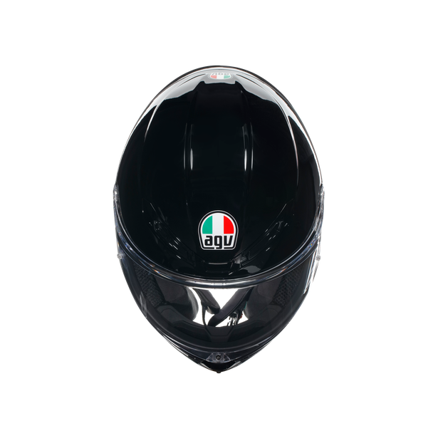top-view-of-agv-k6-s-gloss-black-motorcycle-helmet