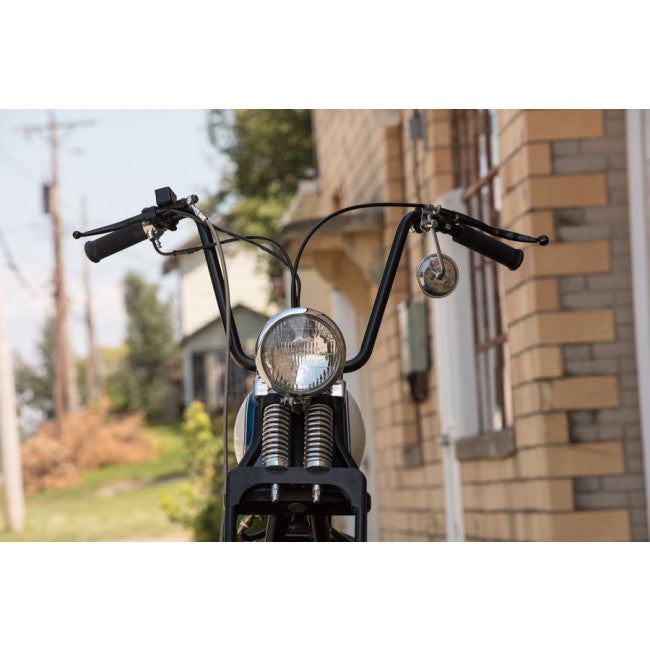 TC Bros. 7/8" Ape Hanger Handlebars - 15" Black Powdercoated