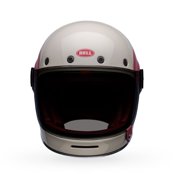Bell Bullitt - TT Gloss White/ Oxblood Heritage Collection