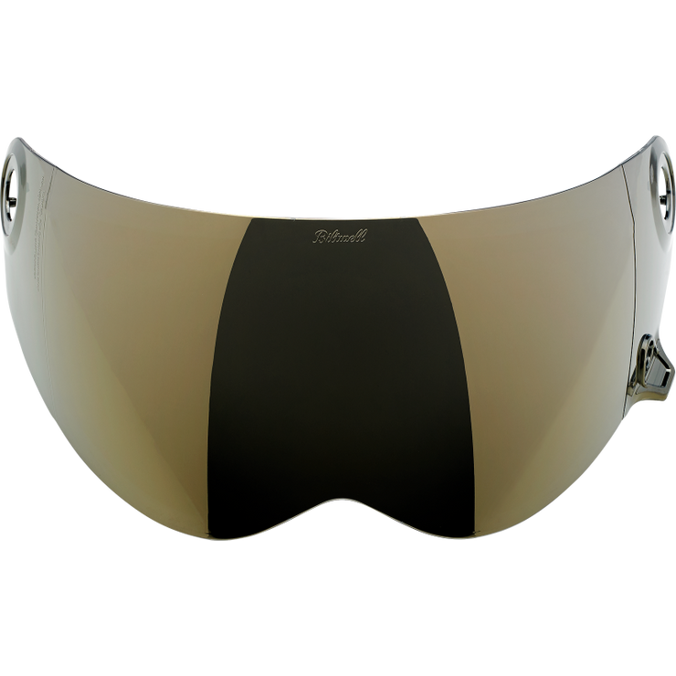 Biltwell Lane Splitter Shield - Gold Chrome