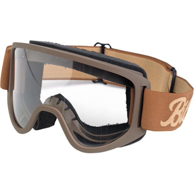 Biltwell Moto 2.0 Goggles - Chocolate/Sand