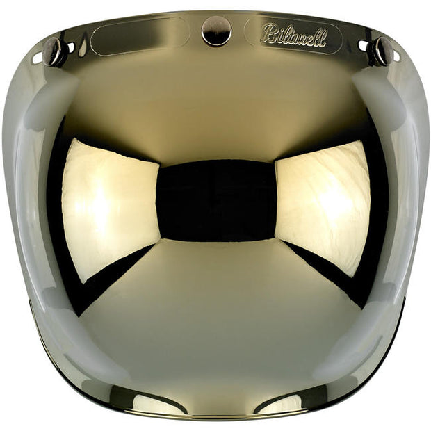 Biltwell Bubble Shield - Gold Mirror