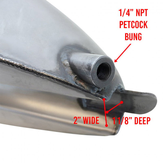 Moto Iron 2.1 Gallon Narrow Sporty Tank