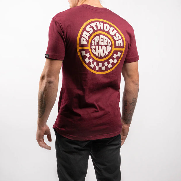 Fasthouse Realm Tee - Maroon