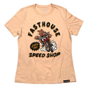 Fasthouse Wolfpack Women's Tee - Sand Dune