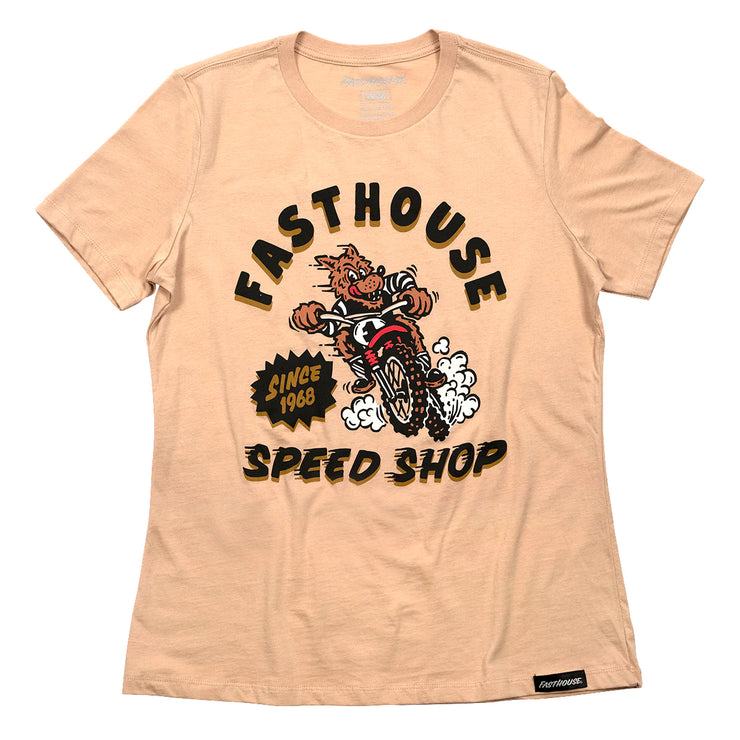 Fasthouse Wolfpack Women's Tee - Sand Dune