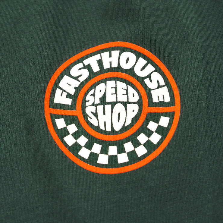 Fasthouse Realm Youth Tee - Forest Green