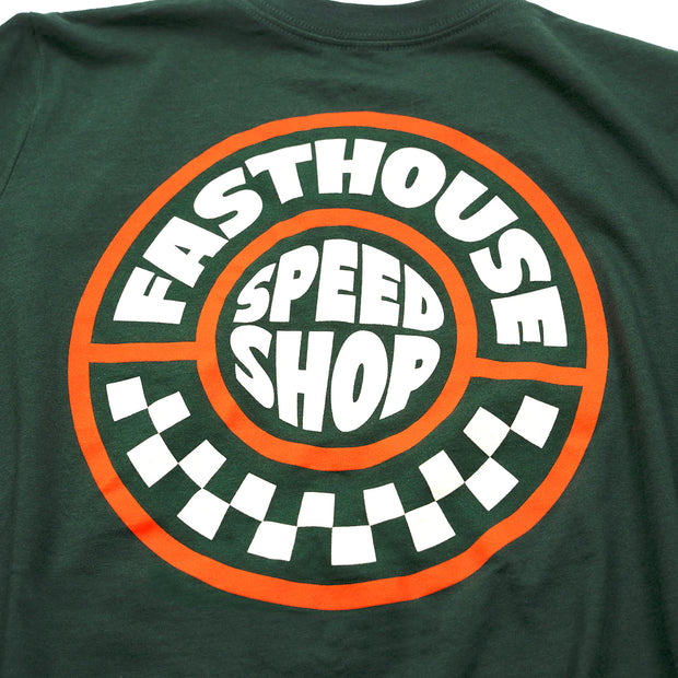 Fasthouse Realm Youth Tee - Forest Green