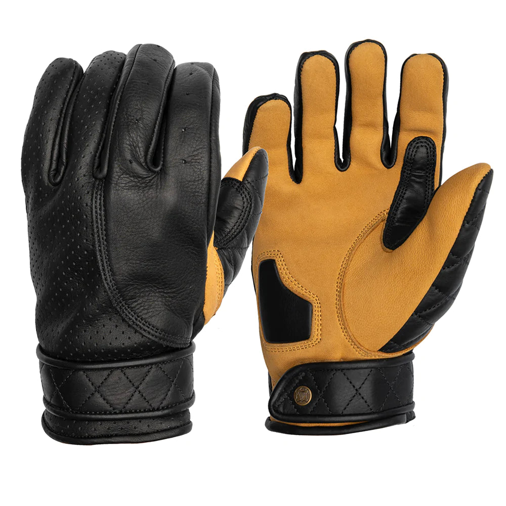Short cuff deals leather motorcycle gloves