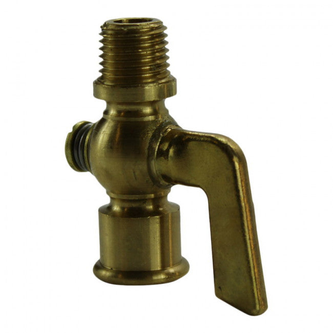 Moto Iron 1/4" Brass Lever Petcock