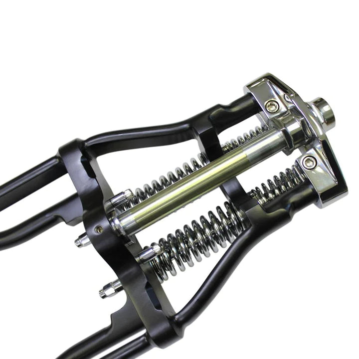 Moto Iron Wishbone Springer For Harley Davidson Dyna 91-17 & Sportster 04-Up - Black