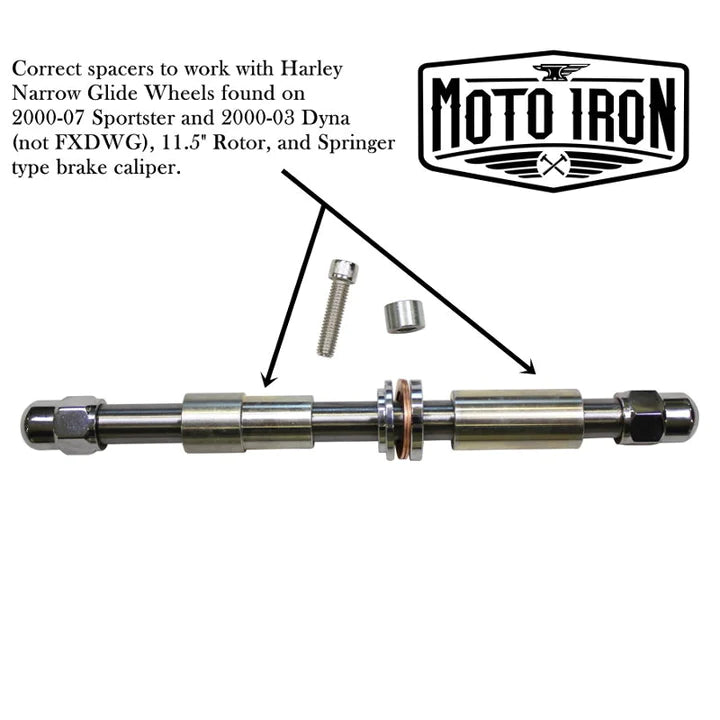 Moto Iron Wishbone Springer For Harley Davidson Dyna 91-17 & Sportster 04-Up - Black