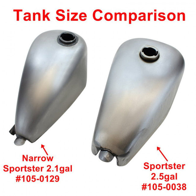 Moto Iron 2.1 Gallon Narrow Sporty Tank