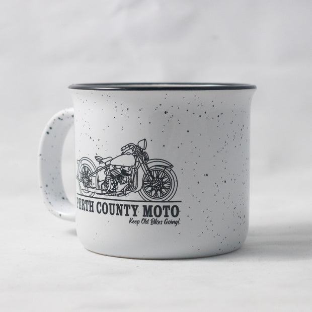 Perth County Moto Old Bikes Camping Mug