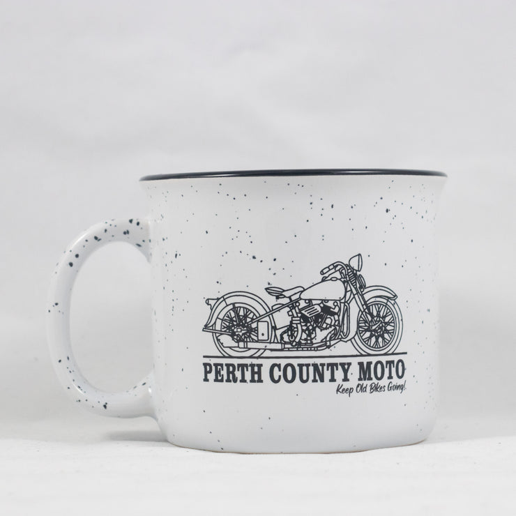 Perth County Moto Old Bikes Camping Mug