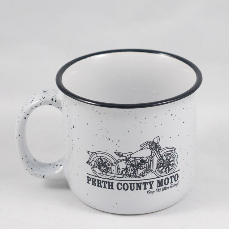 Perth County Moto Old Bikes Camping Mug