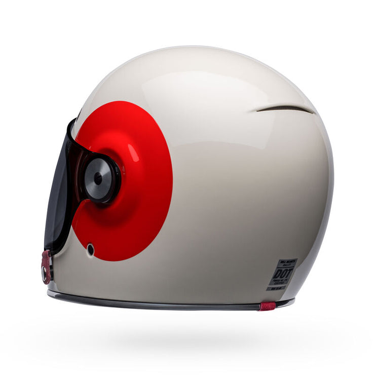 Bell Bullitt - TT Gloss White/ Oxblood Heritage Collection