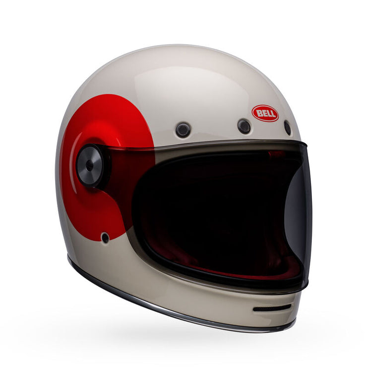 Bell Bullitt - TT Gloss White/ Oxblood Heritage Collection
