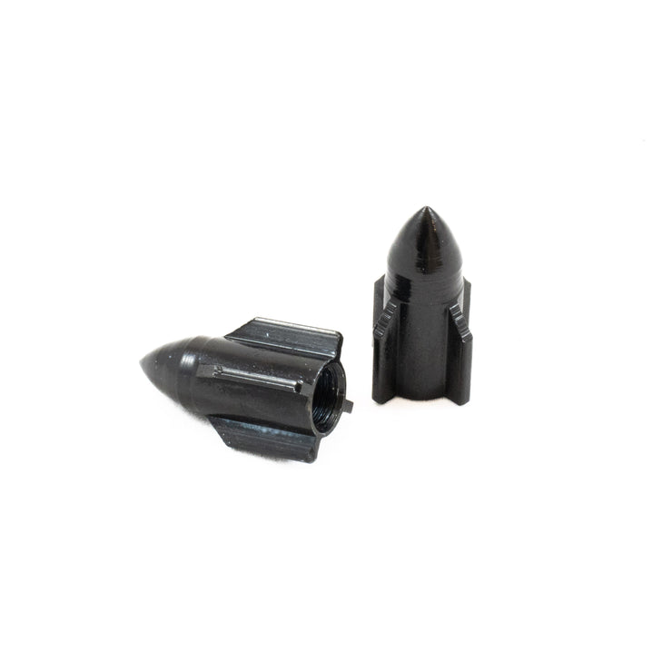 Rocket Valve Step Caps - Black