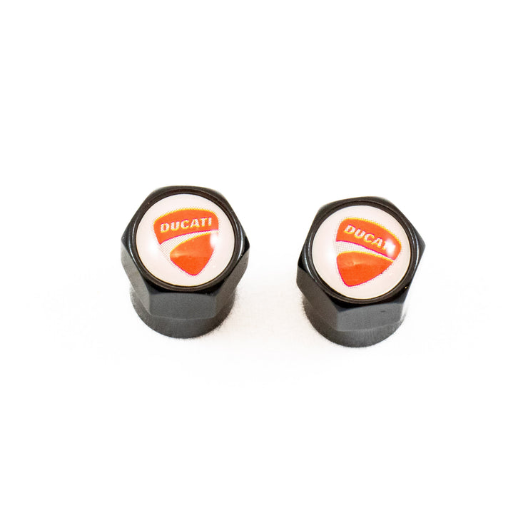 Ducati Valve Step Caps - Black