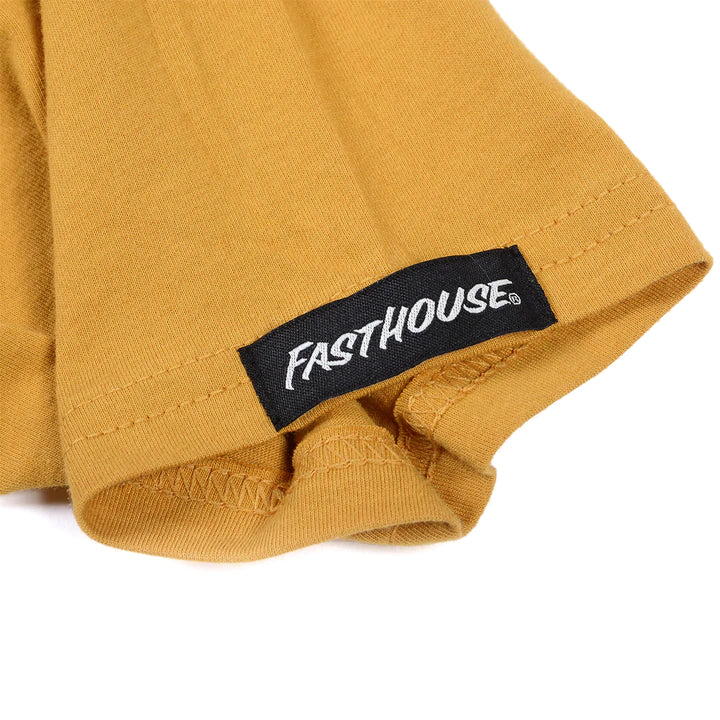Fasthouse Youth Swarm Tee - Vintage Gold (Closeout)