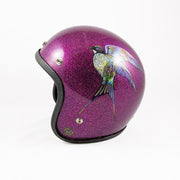 painted-humming-bird-on-purple-metal-flake-motorcycle-helmet