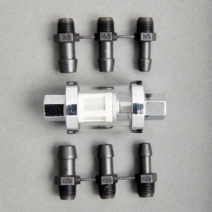 TJ Brutal Customs In-Line Fuel Filter with Multi-Fitting