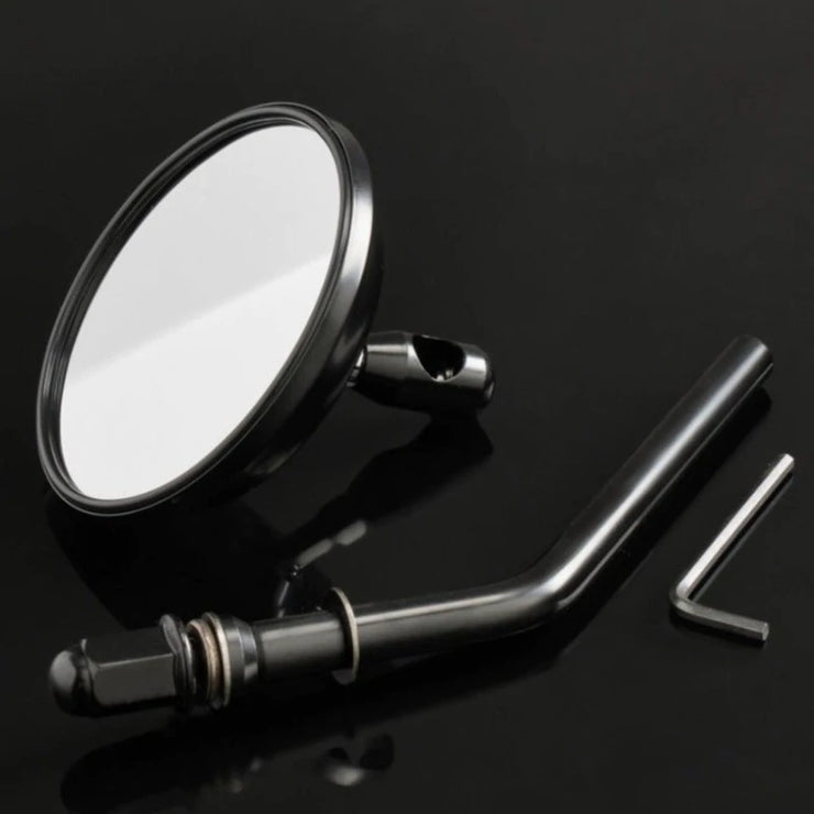 TJ Brutal Mini Chopper Mirror Black 3"