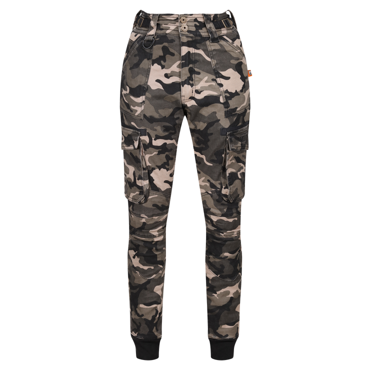 womens-camo-kevlar-cago-motorcycle-pants-front-view
