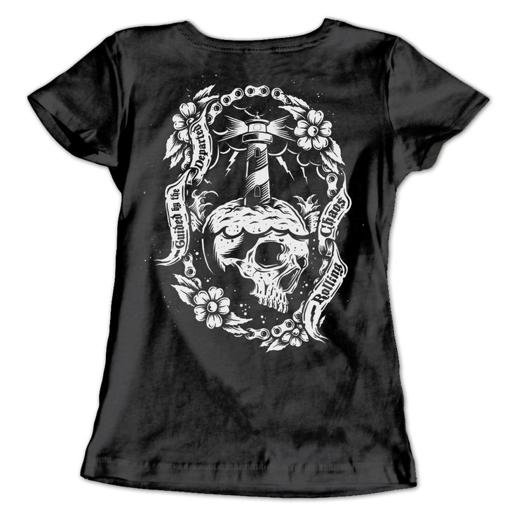CLOSEOUT Rolling Chaos Ladies Guided By The Departed Tee